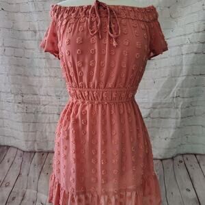 Pretty Coral colored dress Salt & Sugar size Small